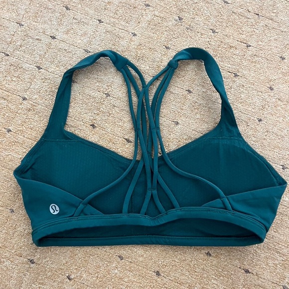 Lululemon free to be zen bra - deep green size 4 - Picture 5 of 7